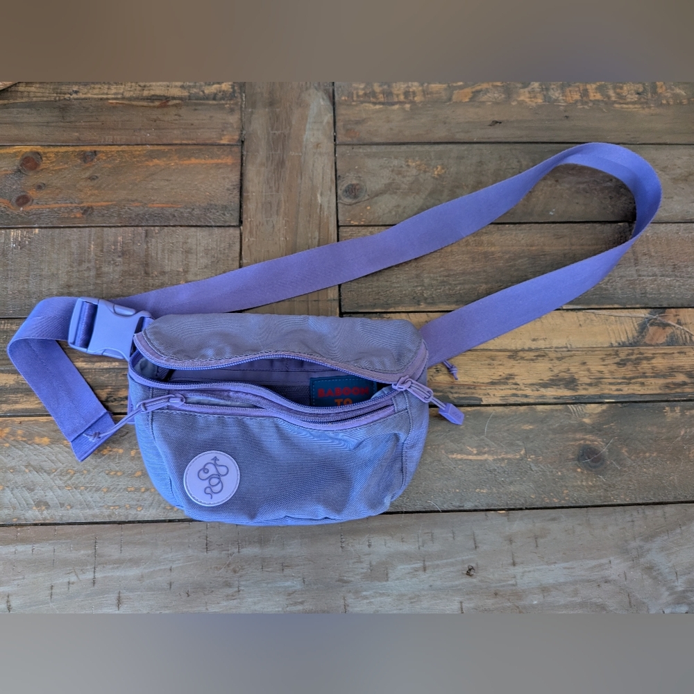 Baboon to the moon Fanny pack in purple